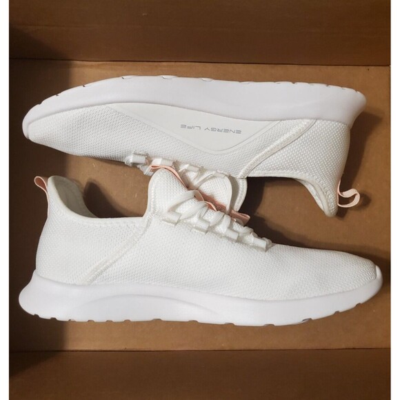 Aleader Womens Energycloud White Pink Size 10 Lace Up Casual Athletic Shoes - Picture 2 of 5